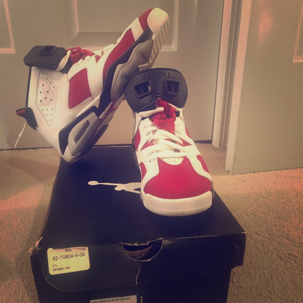 Authentic Jordan Retro 7 Carmines Size 5 Kids